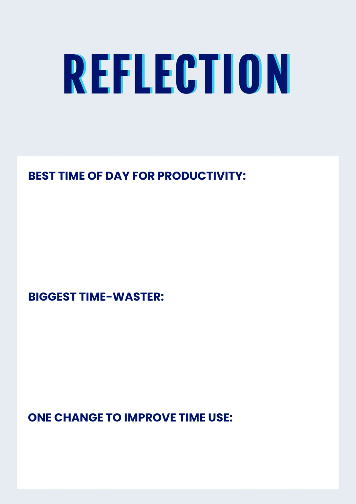 Free Time Management Workbook Template to Edit Online