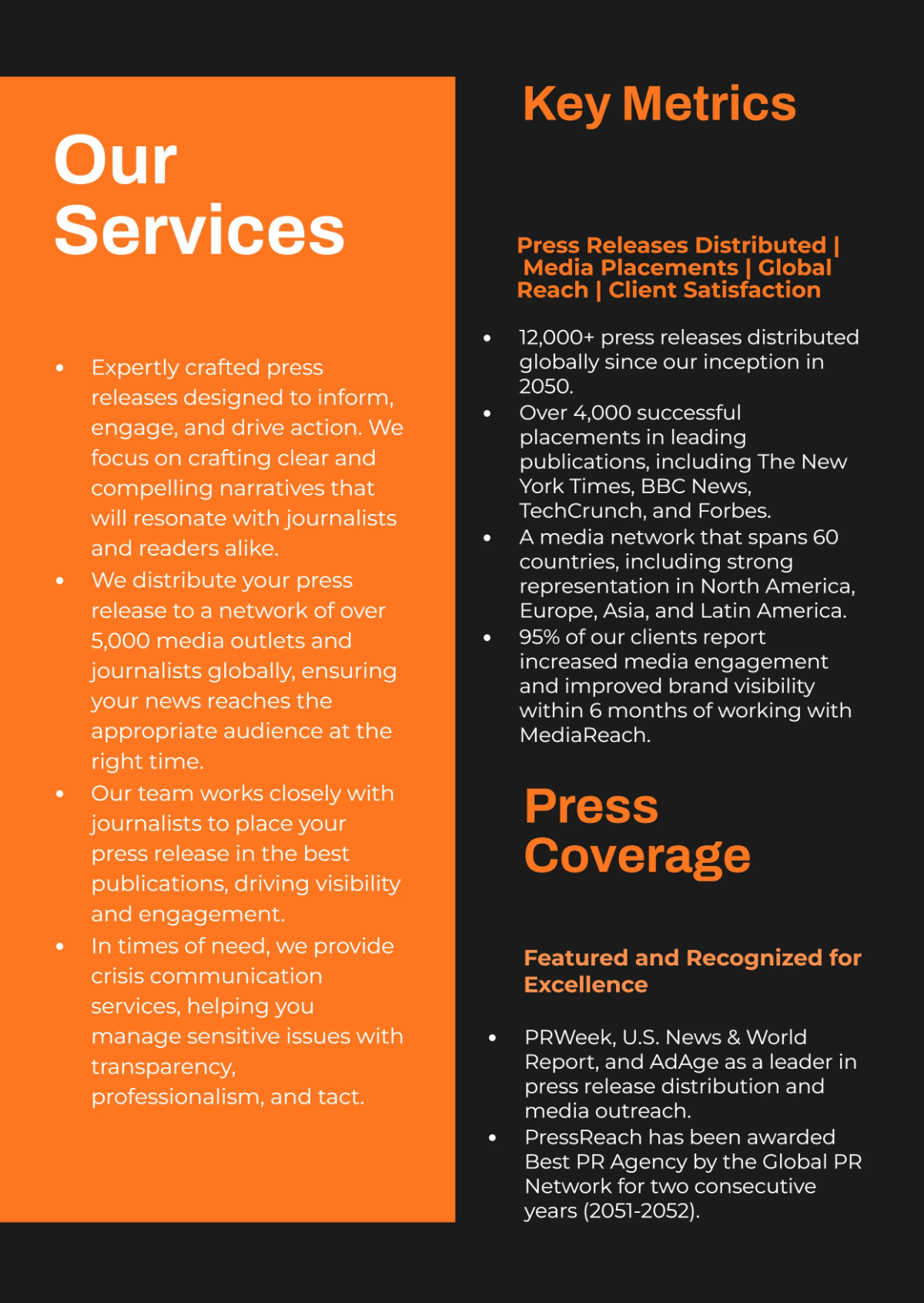 Free Media Kit Press Release Template to Edit Online