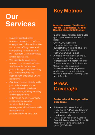 Free Media Kit Press Release Template to Edit Online