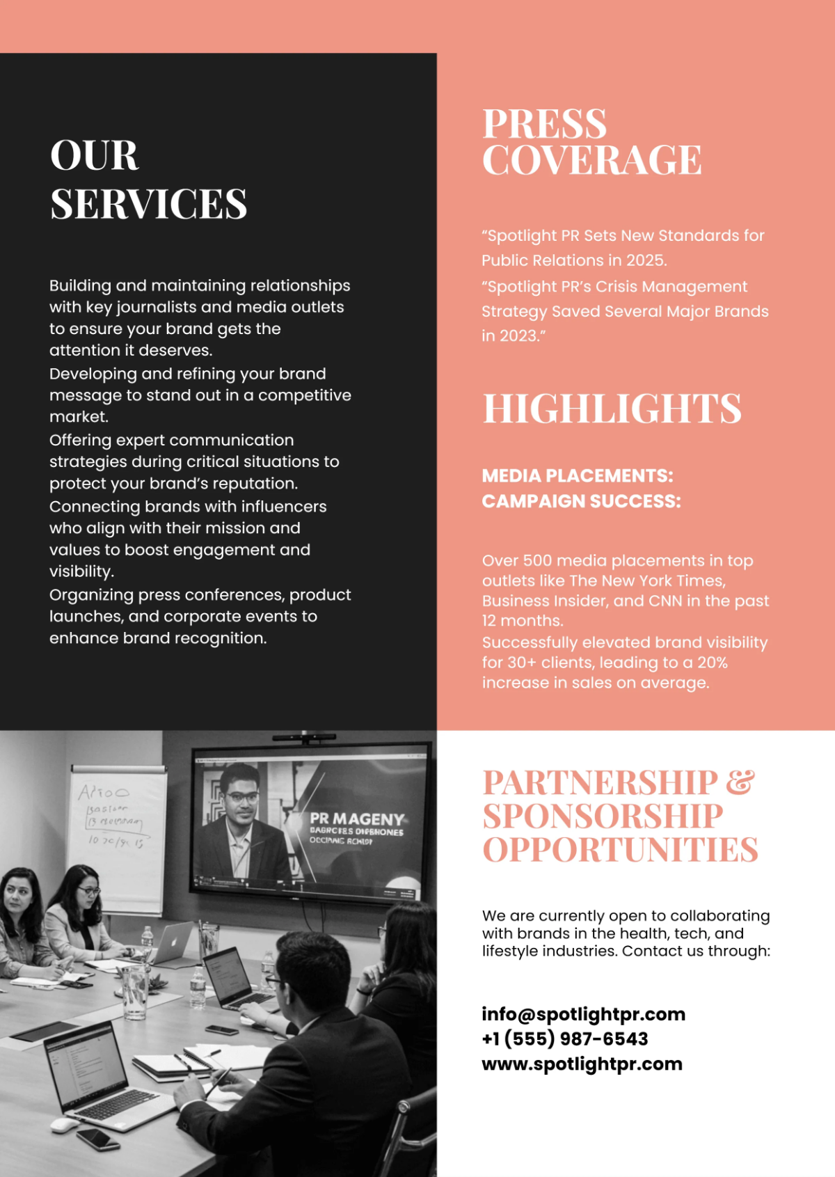 Free PR Media Kit Template to Edit Online