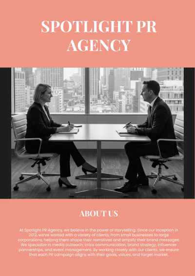 Free PR Media Kit Template to Edit Online