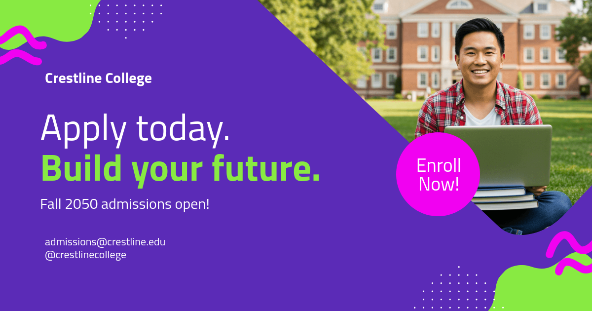 Free College Enrollment Facebook Post Template