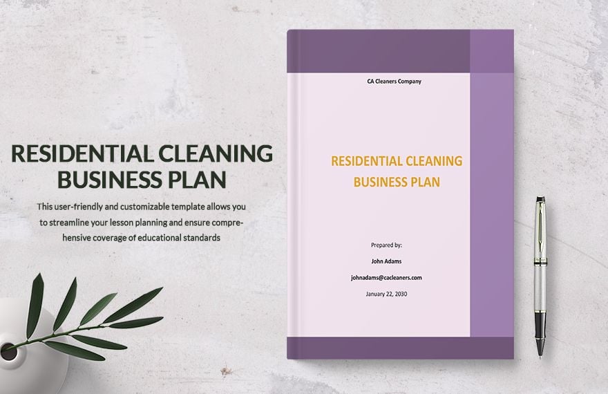 Residential Cleaning Business Plan Template