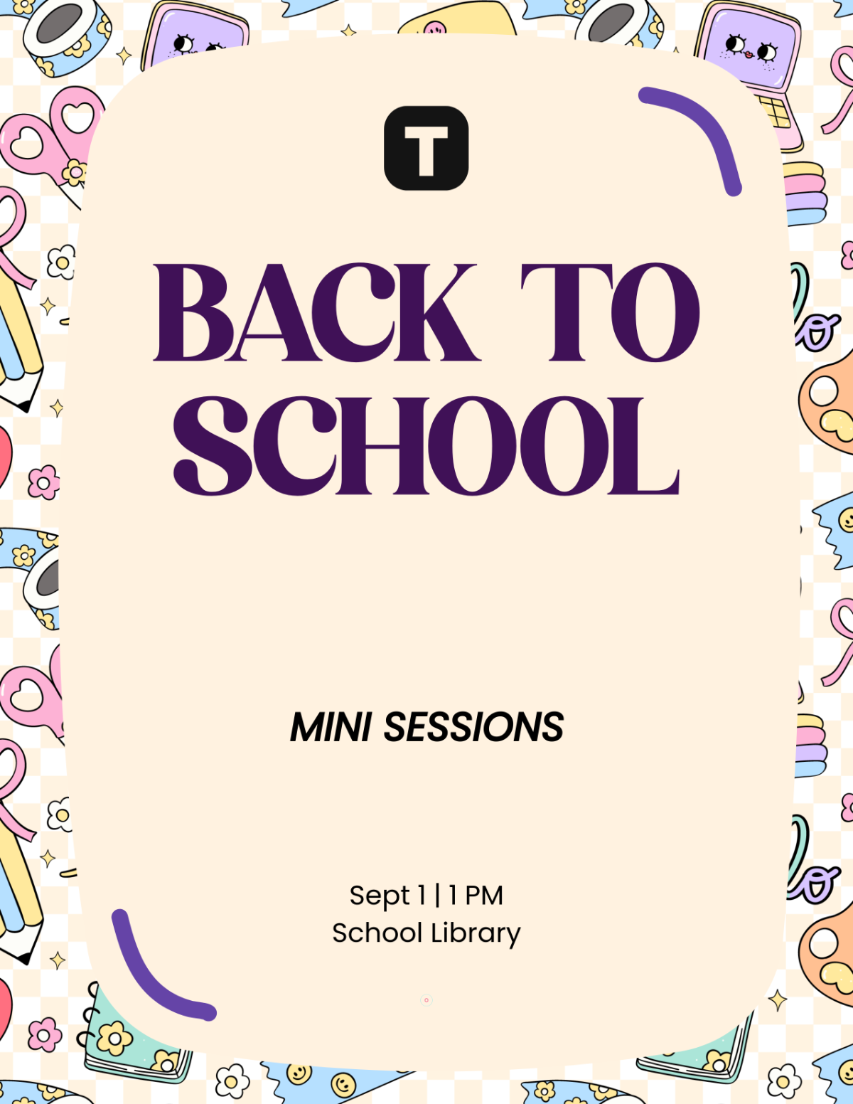 Colorful Back To School Sessions Flyer Template to Download