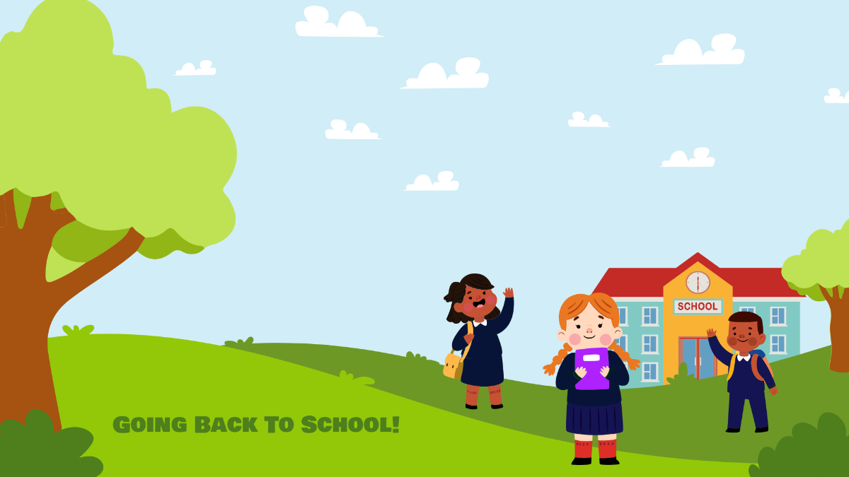 Free Going Back To School Background Template to Edit Online