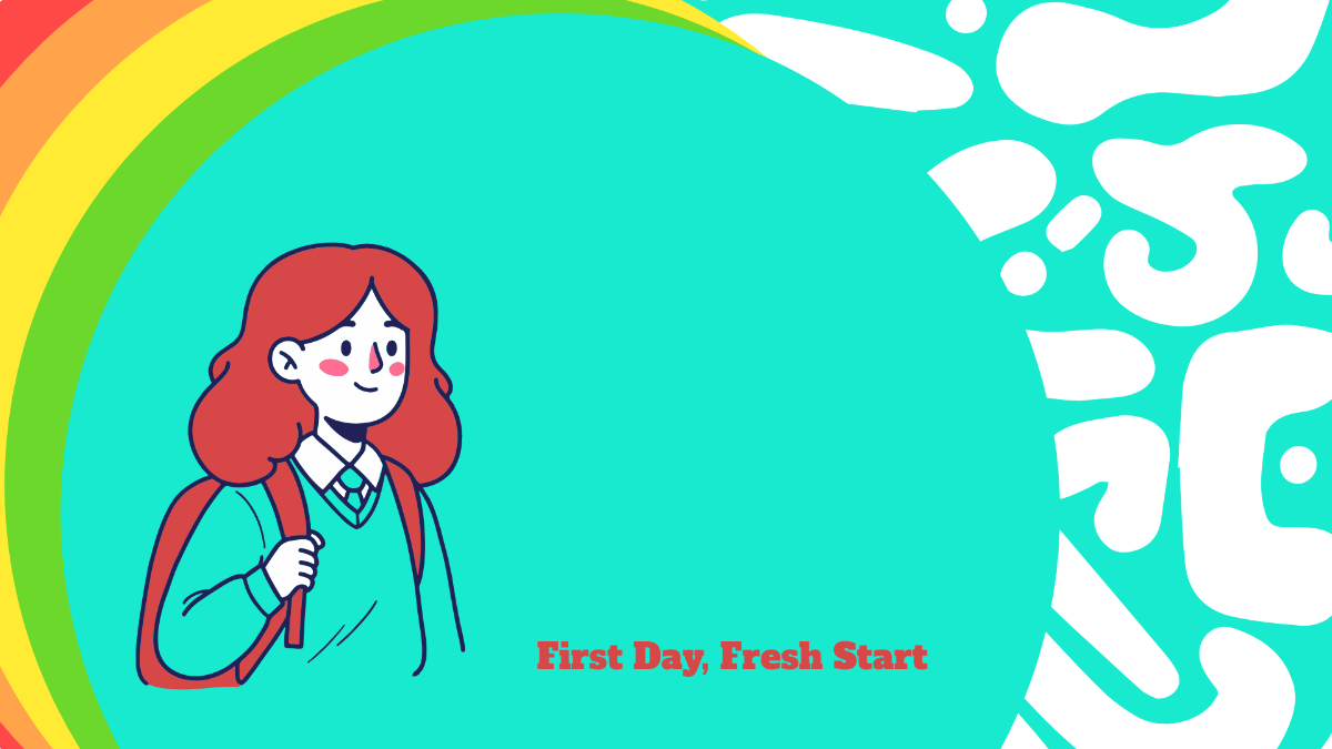 Free First Day Back To School Background Template to Edit Online