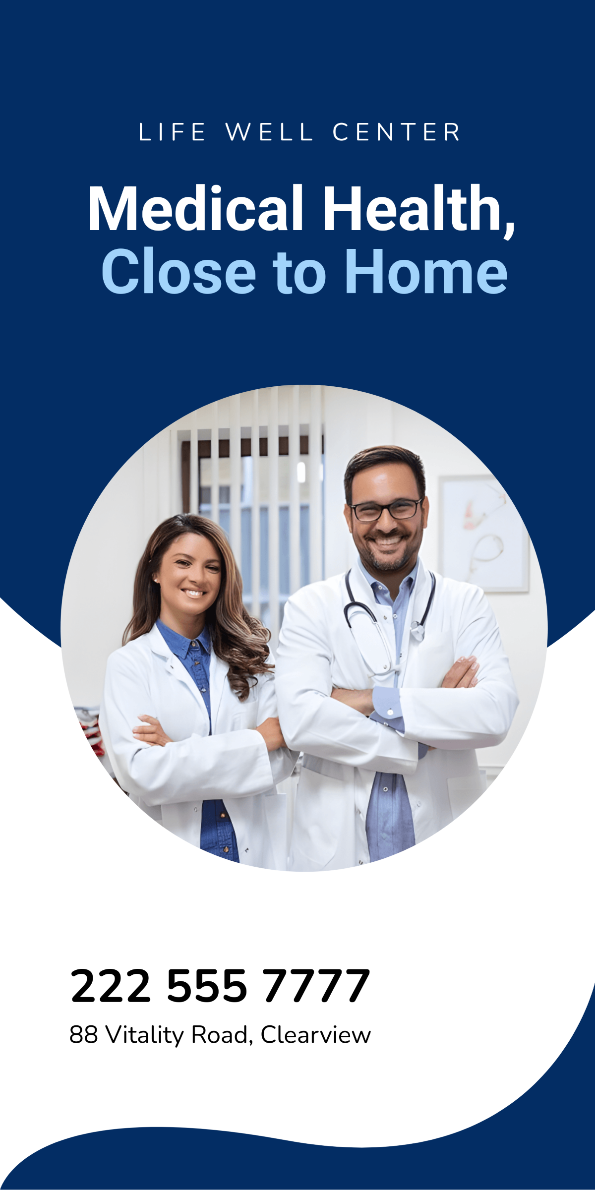Free Medical Health Roll Up Banner Template