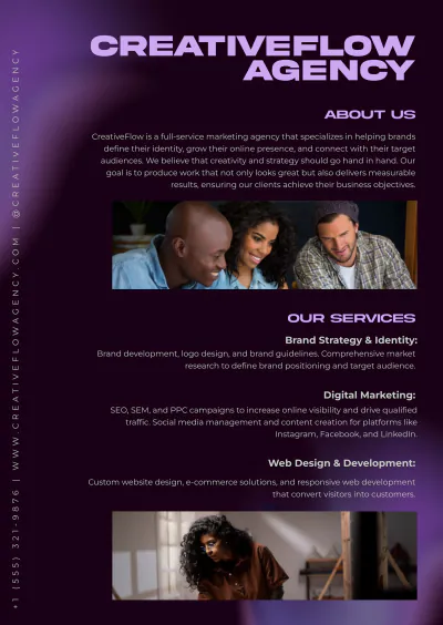 Free Agency Media Kit Template to Edit Online