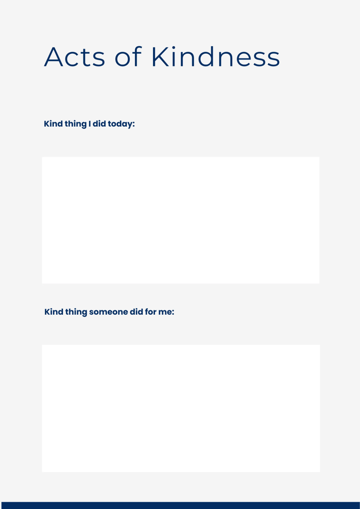 Free Gratitude Journal Workbook Template to Edit Online