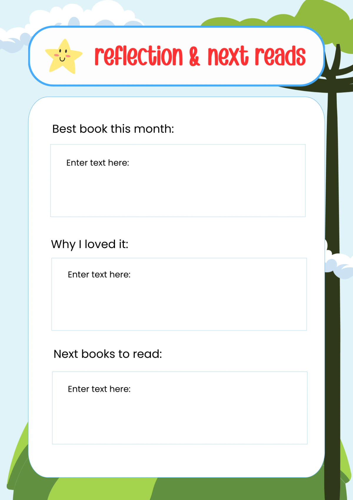 Free Reading Log Workbook Template to Edit Online