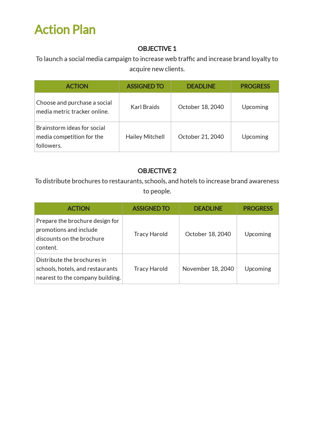 Work Plan for Cleaning Services Template - Google Docs, Word, Apple