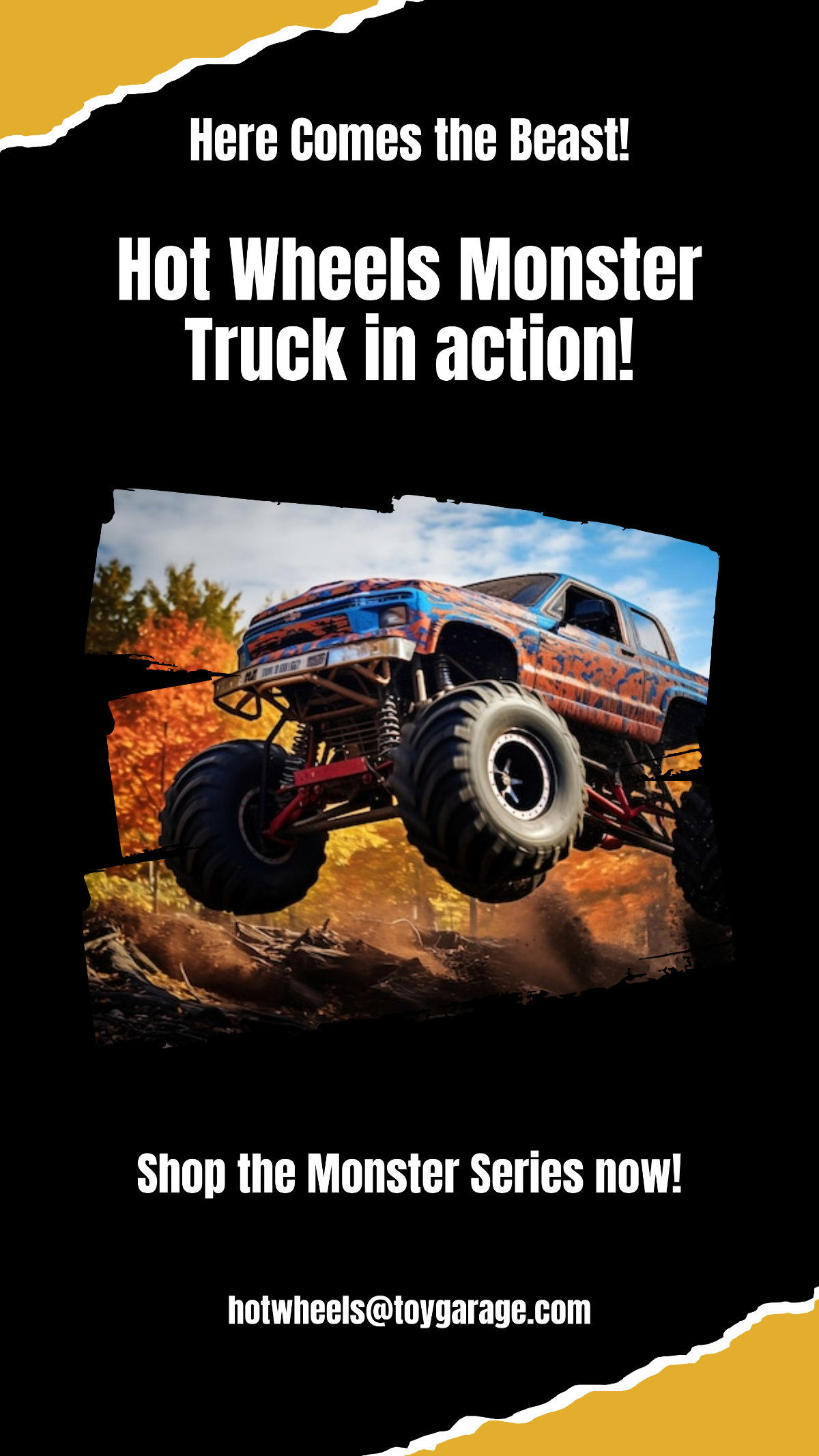 Free Hot Wheels Monster Truck Instagram Story Template