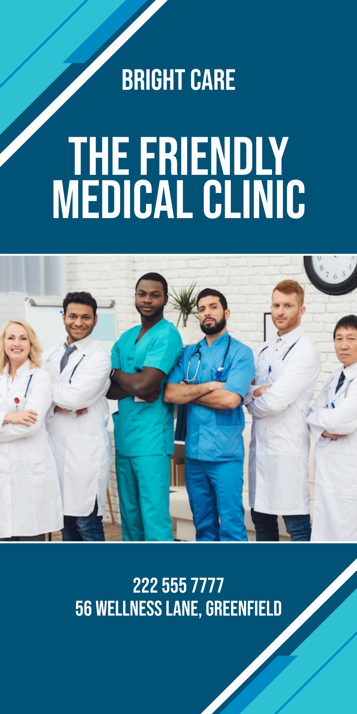 Free Medical Clinic Roll Up Banner Template