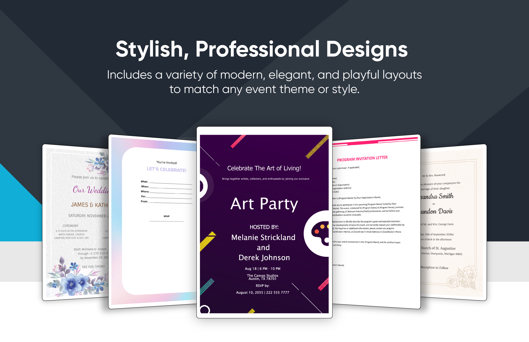 50+ Editable Invitation Template Bundle