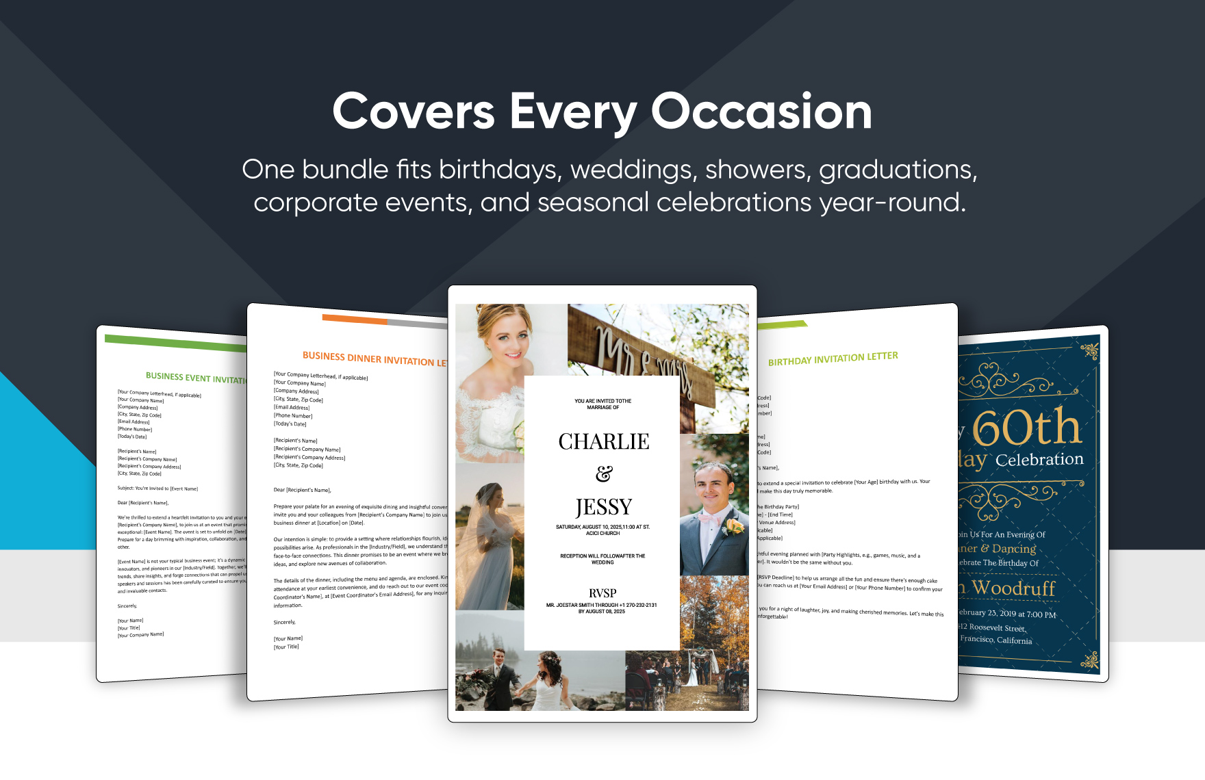 50+ Editable Invitation Template Bundle