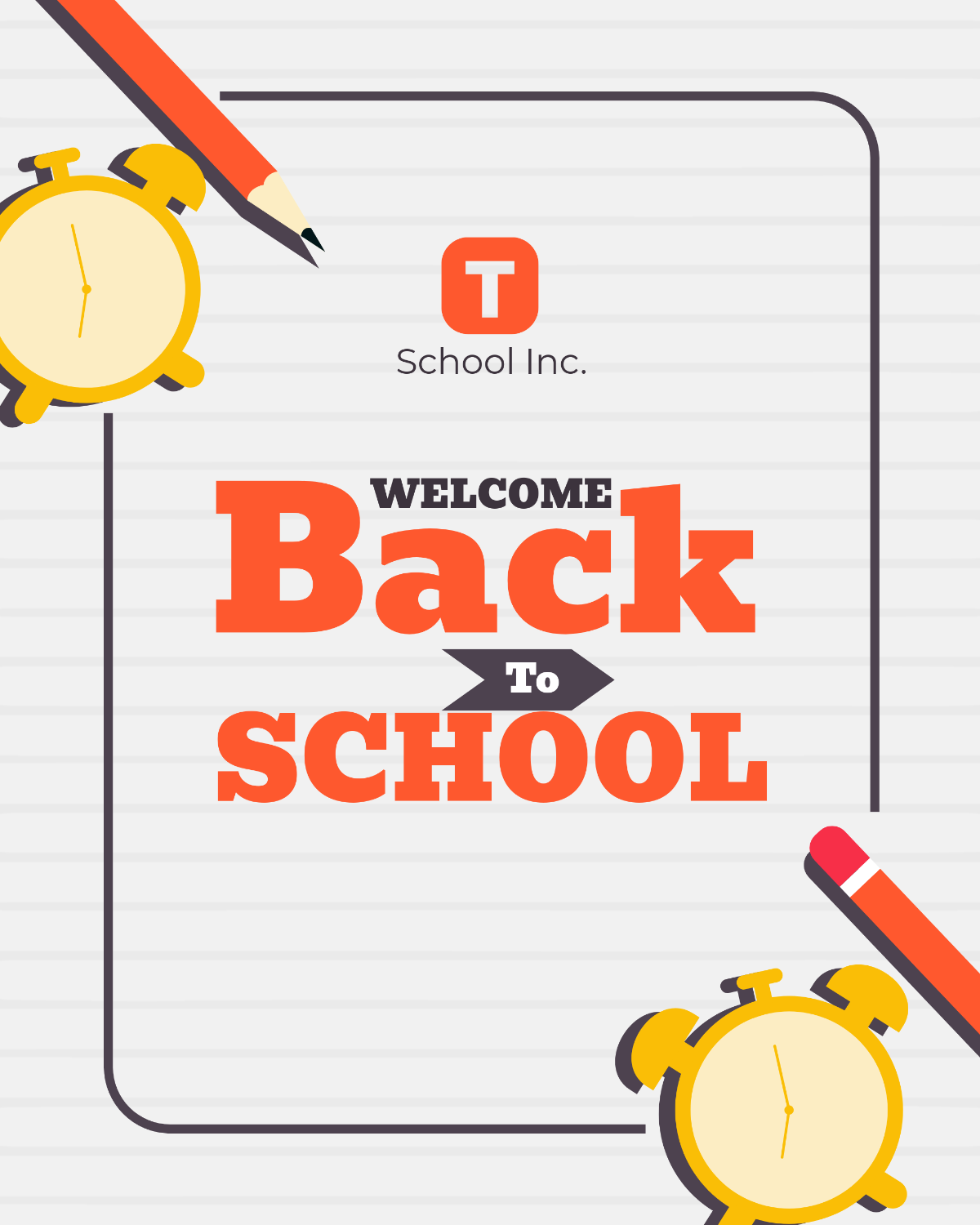 Free Back To School Template