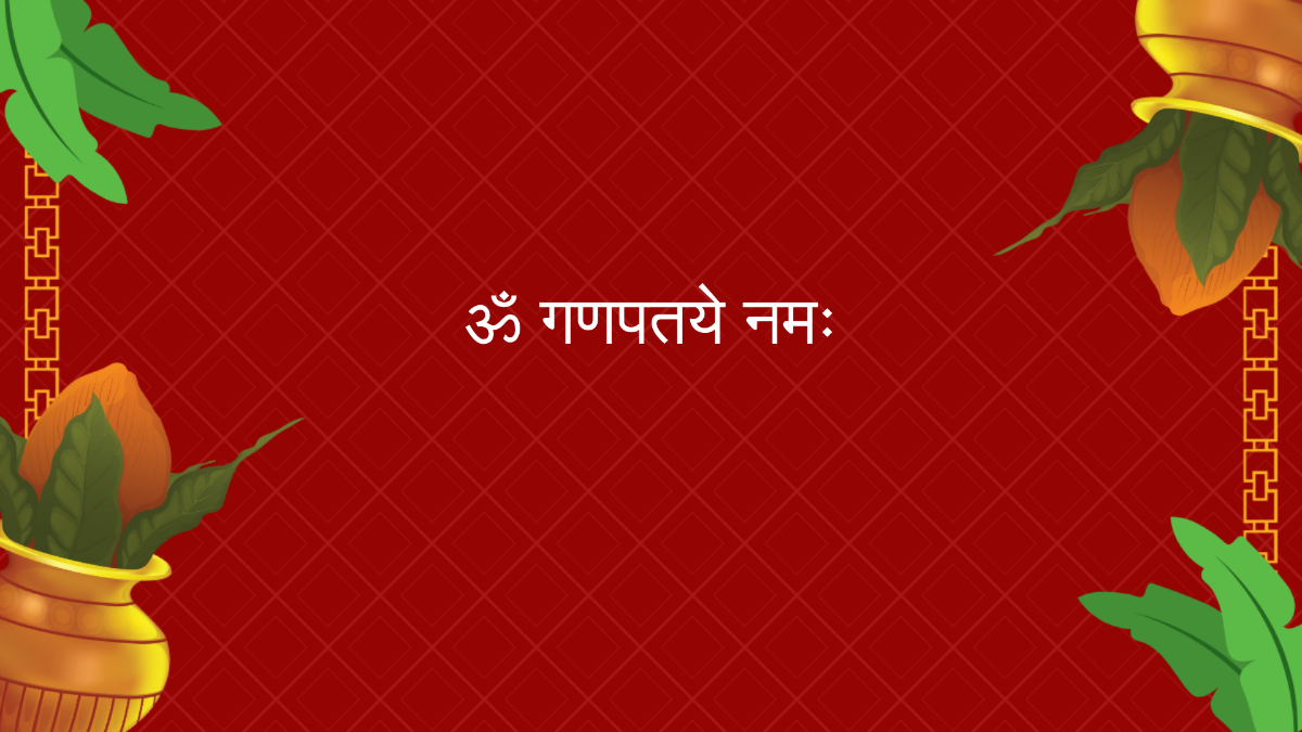 Free Hindu God Ganesh Chaturthi Background Template to Edit Online