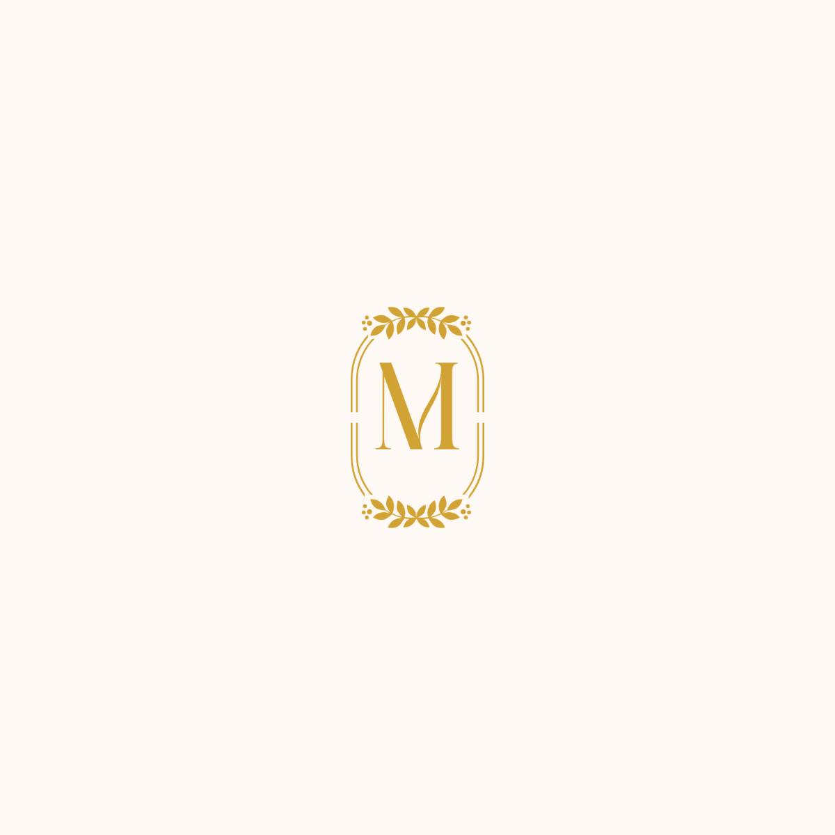 Free Golden Monogram to Edit Online
