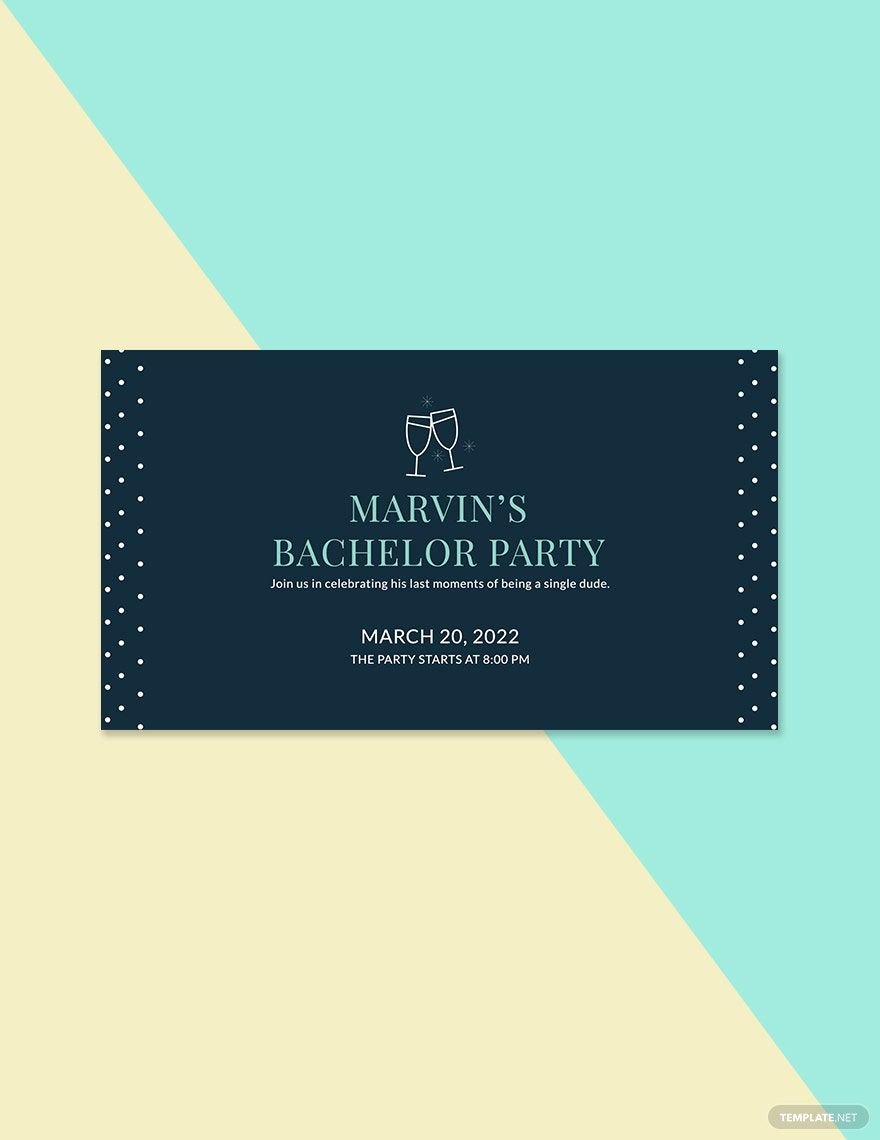 Bachelor Party Facebook Event Cover Template