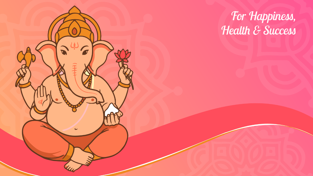 Free Ganesh Chaturthi Presentation Background Template to Edit Online