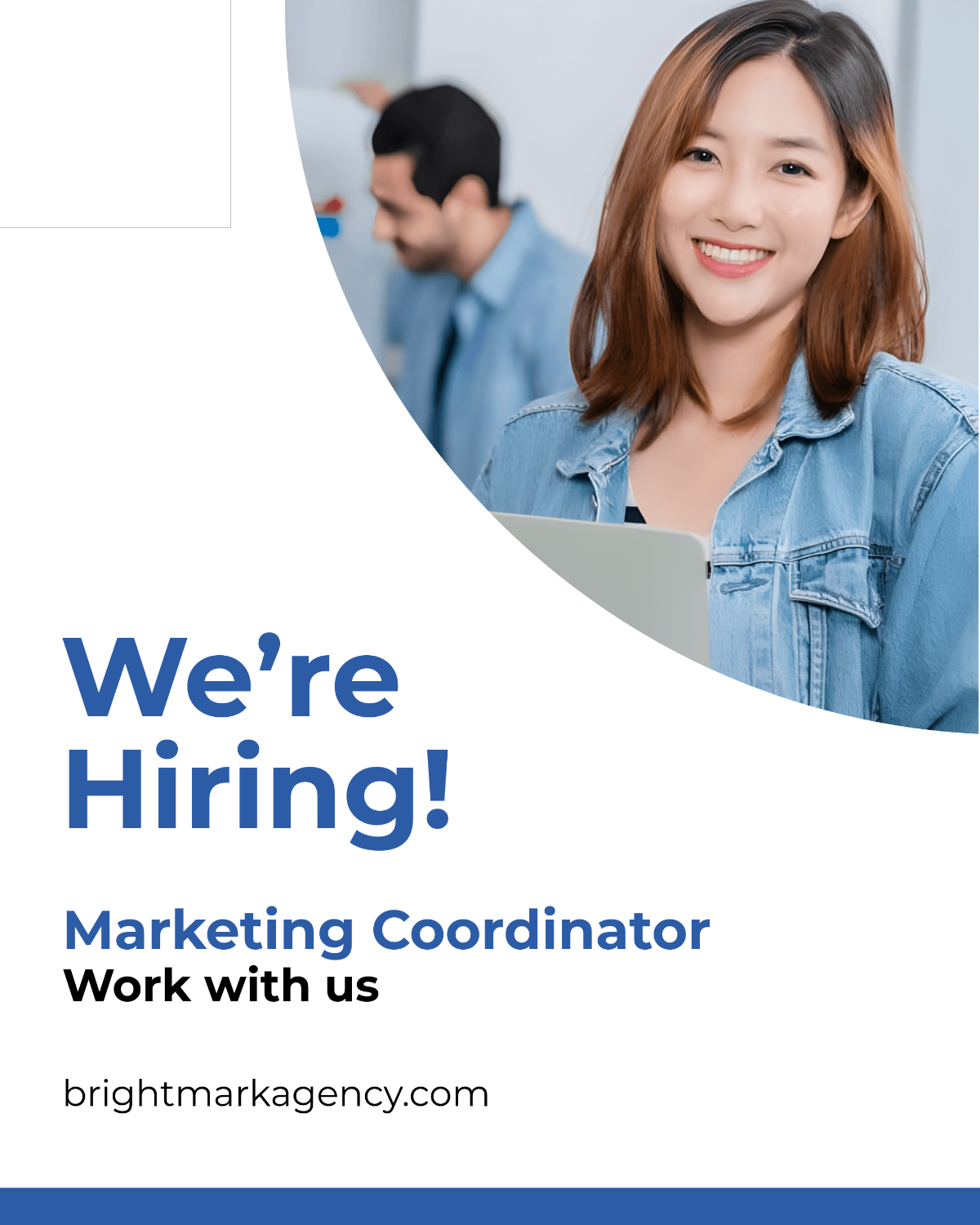 Free Simple Hiring Social Media Post Template