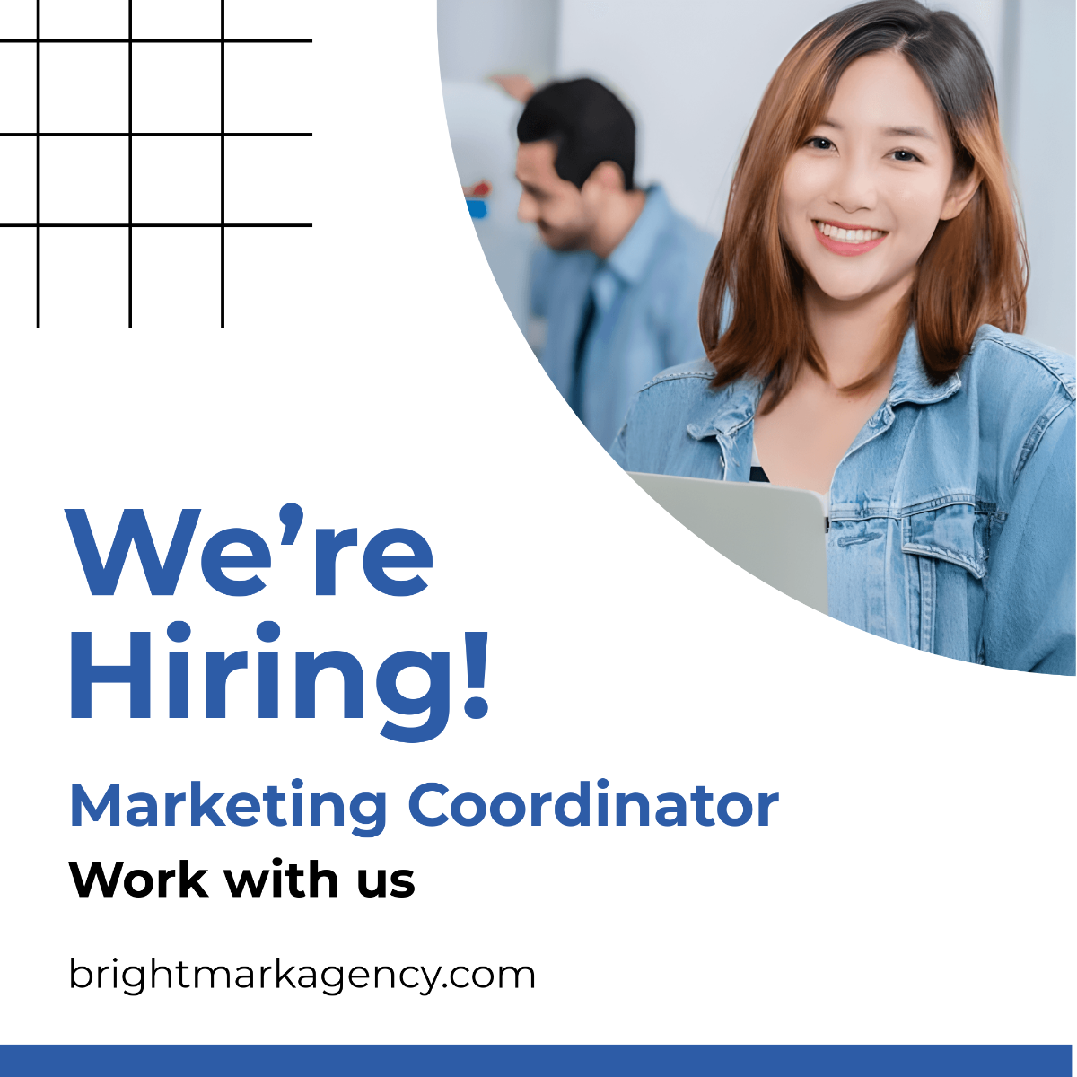 Free Simple Hiring Instagram Post Template