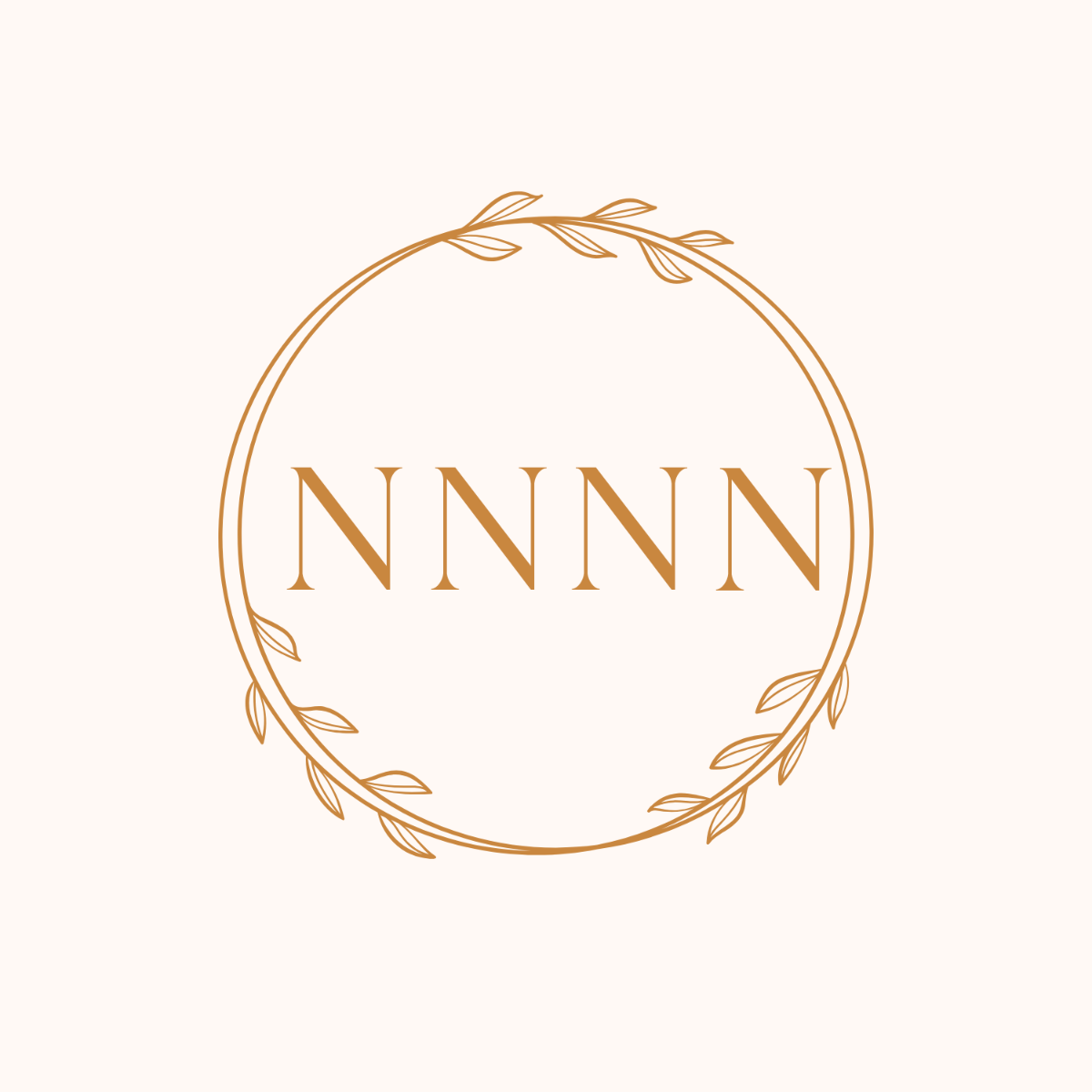 Free Wreath Monogram Template to Edit Online