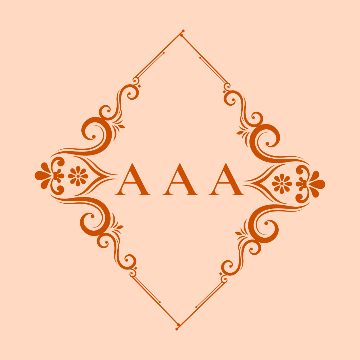 Free Frame Monogram Template to Edit Online