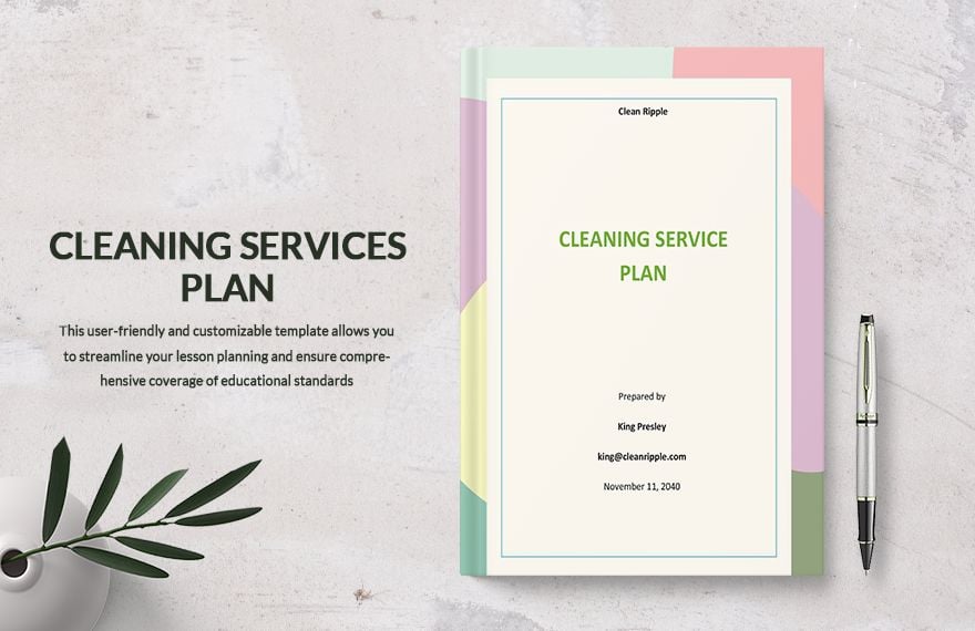 Cleaning Service Plan Template