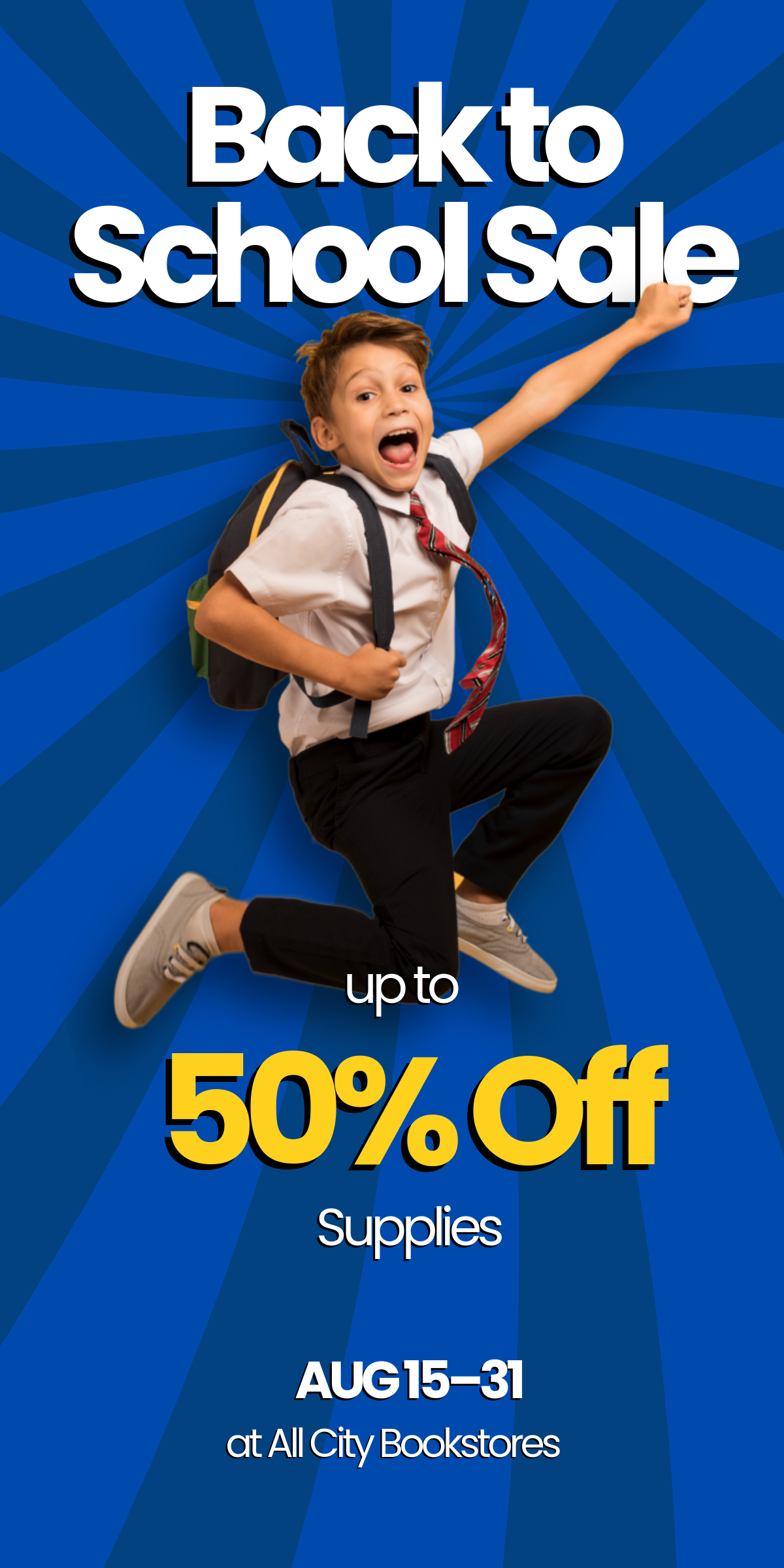 Free Back To School Sales Template to Edit Online