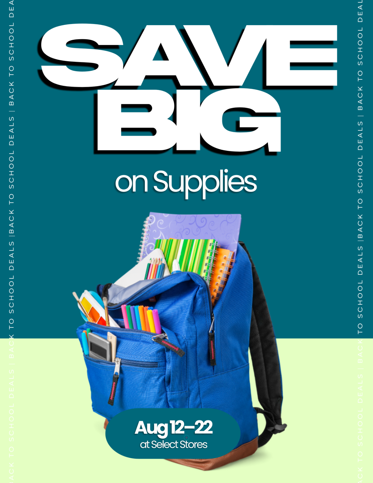 Free Back To School Deals Template to Edit Online