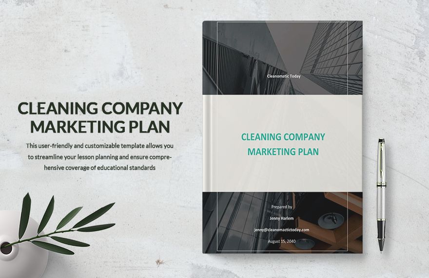 Cleaning Company Marketing Plan Template