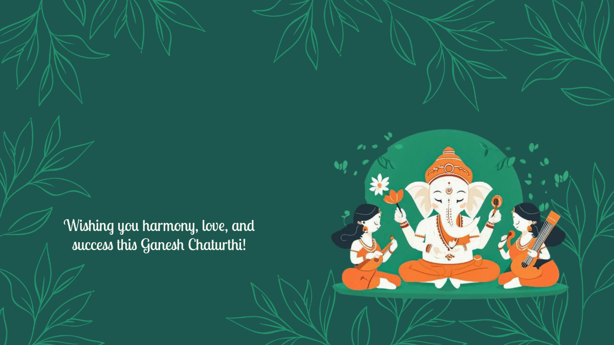 Free Cultural Ganesh Chaturthi Background Template to Edit Online
