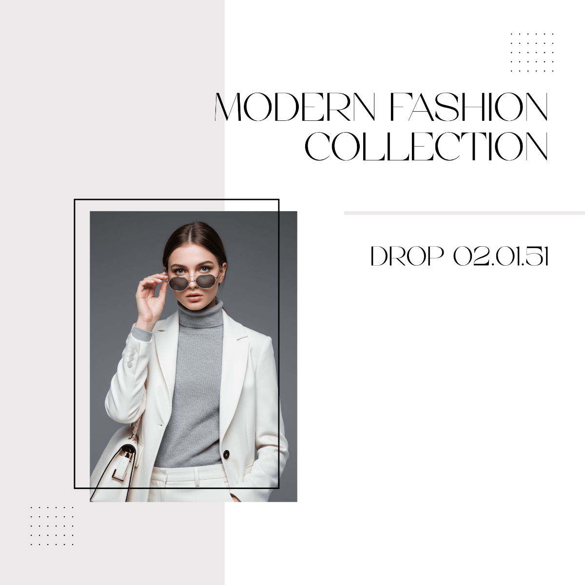 Free Modern Fashion Instagram Post Template to Edit Online