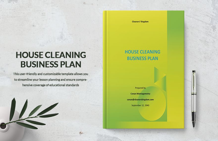 house cleaning business plan pdf