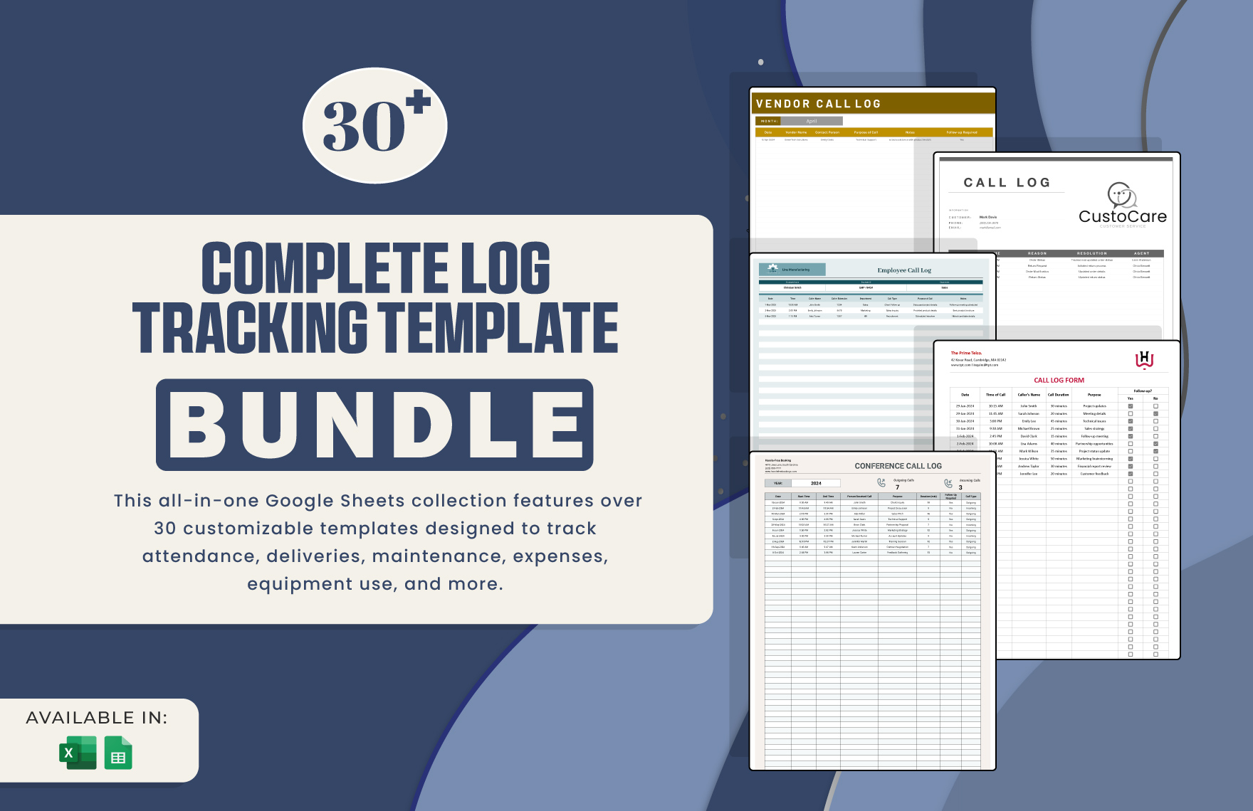 30+ Complete Log Tracking Template Bundle in Excel, Google Sheets to Download