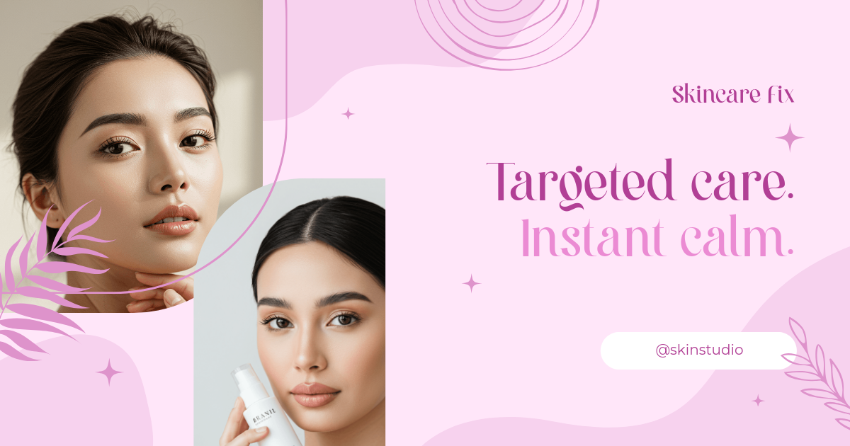 Free Skincare Facebook Post Template to Edit Online