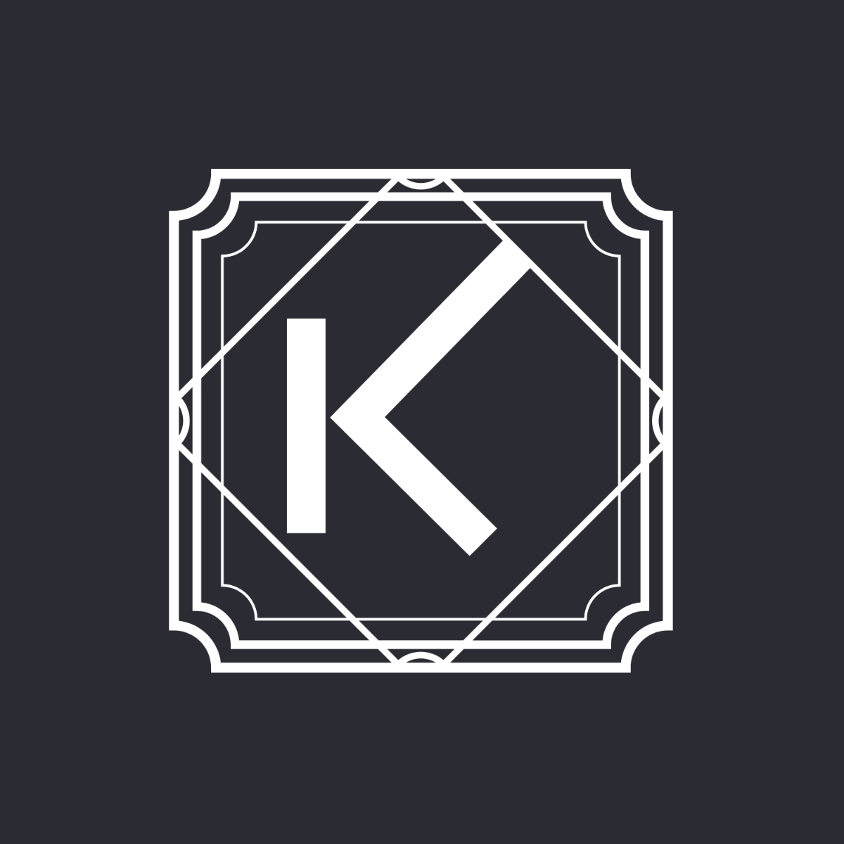 Free Geometric Monogram Template to Edit Online