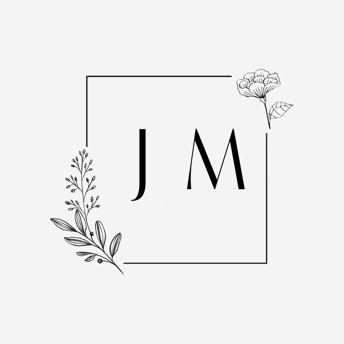 Free Square Monogram to Edit Online