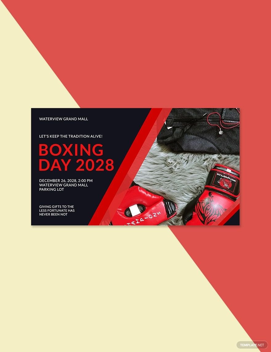 Boxing Day Retail Facebook Event Cover Template