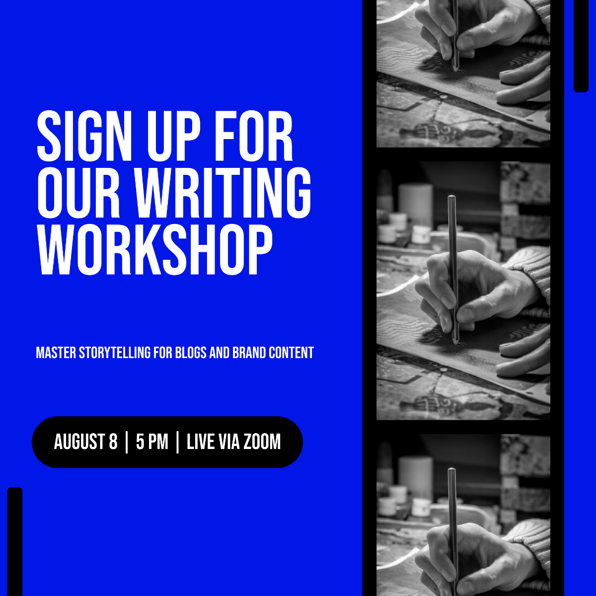 Free Workshop Instagram Post Template to Edit Online