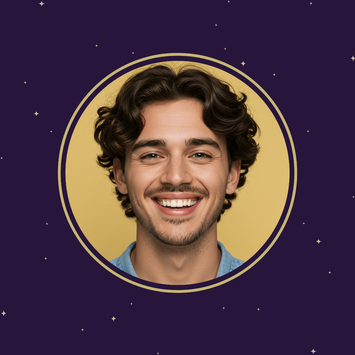 Free Dark Mode Instagram Profile Photo Template to Edit Online