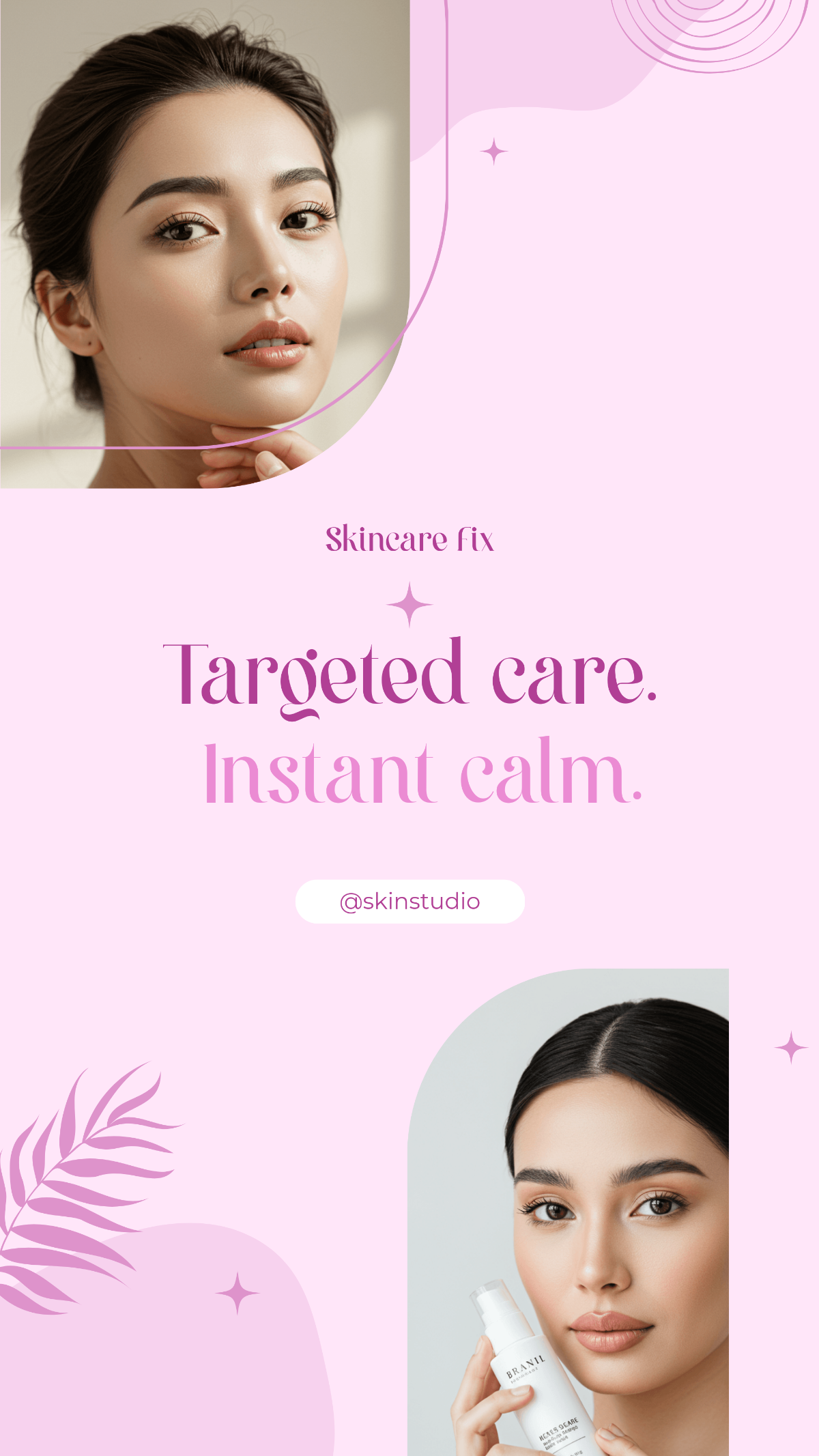 Free Skincare Instagram Story Template to Edit Online
