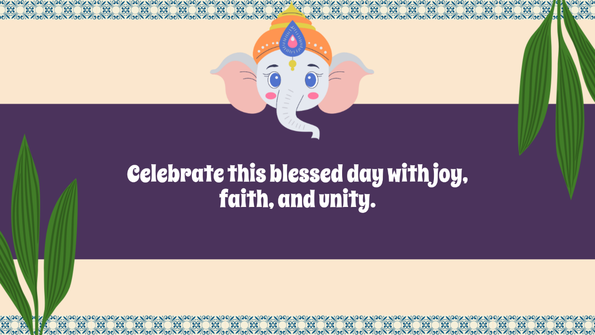 Ganesh Chaturthi Illustration Background Template to Download