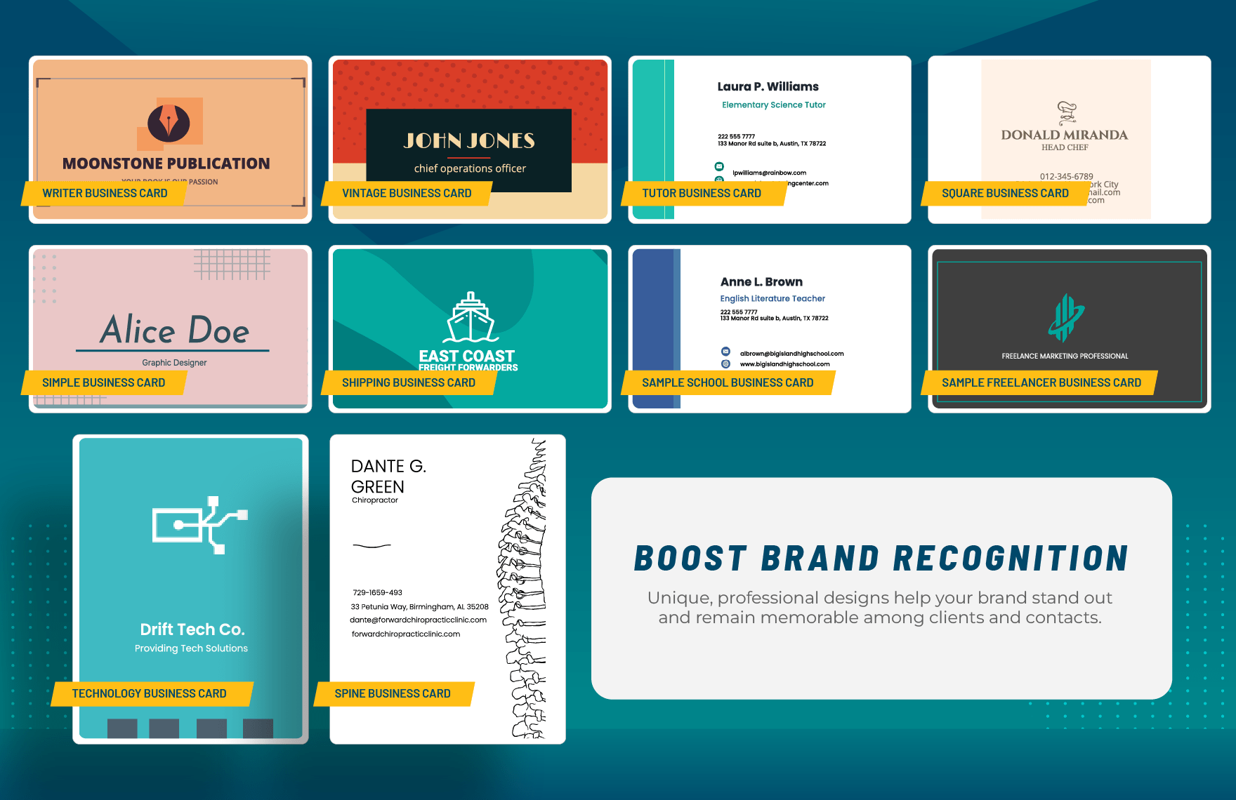 50+ Pro Business Card Design Toolkit Template Bundle