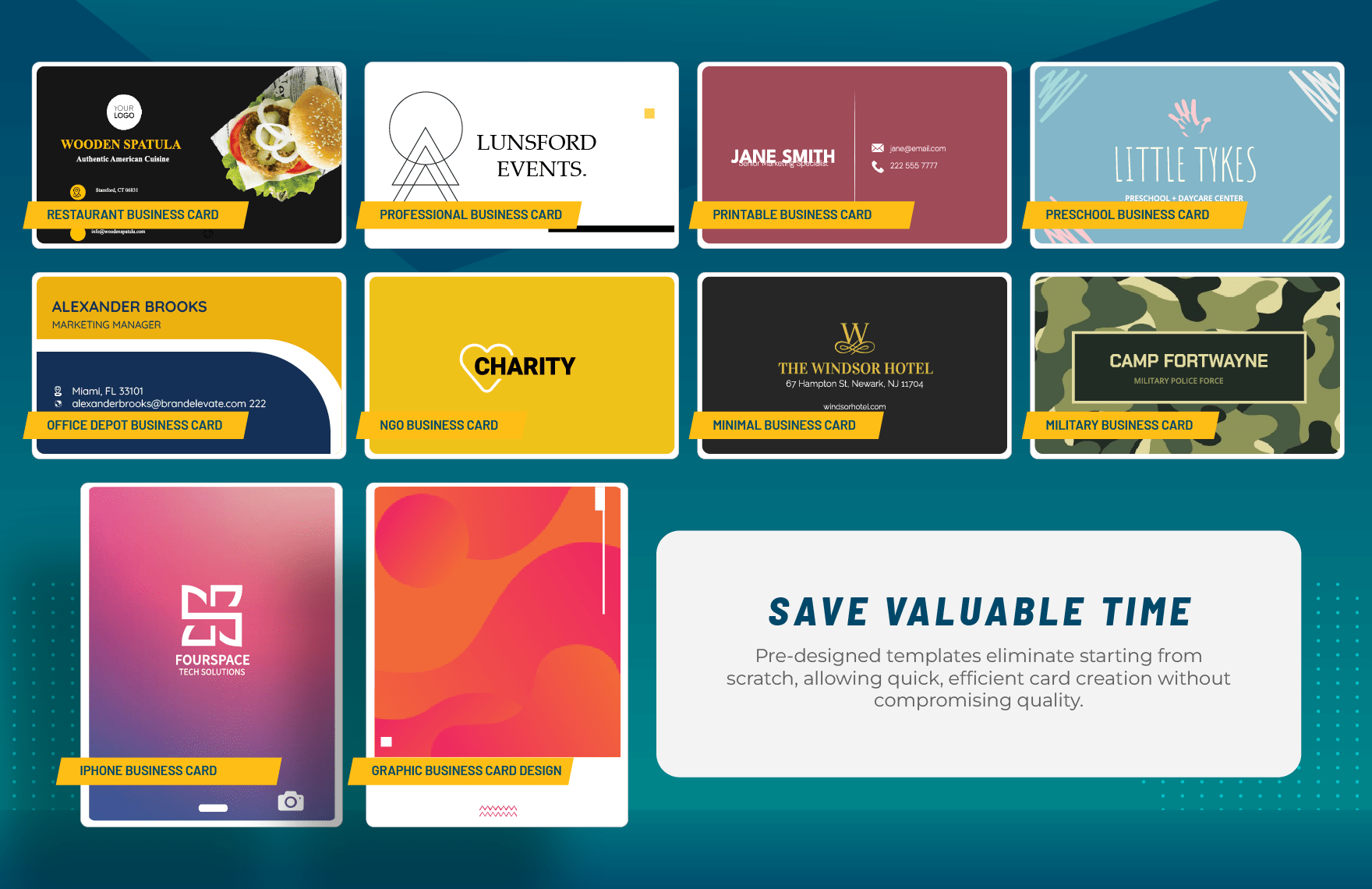 50+ Pro Business Card Design Toolkit Template Bundle