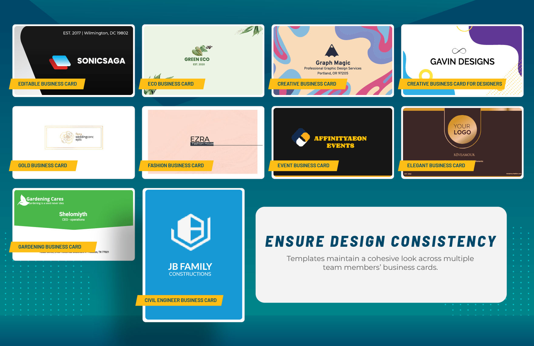 50+ Pro Business Card Design Toolkit Template Bundle