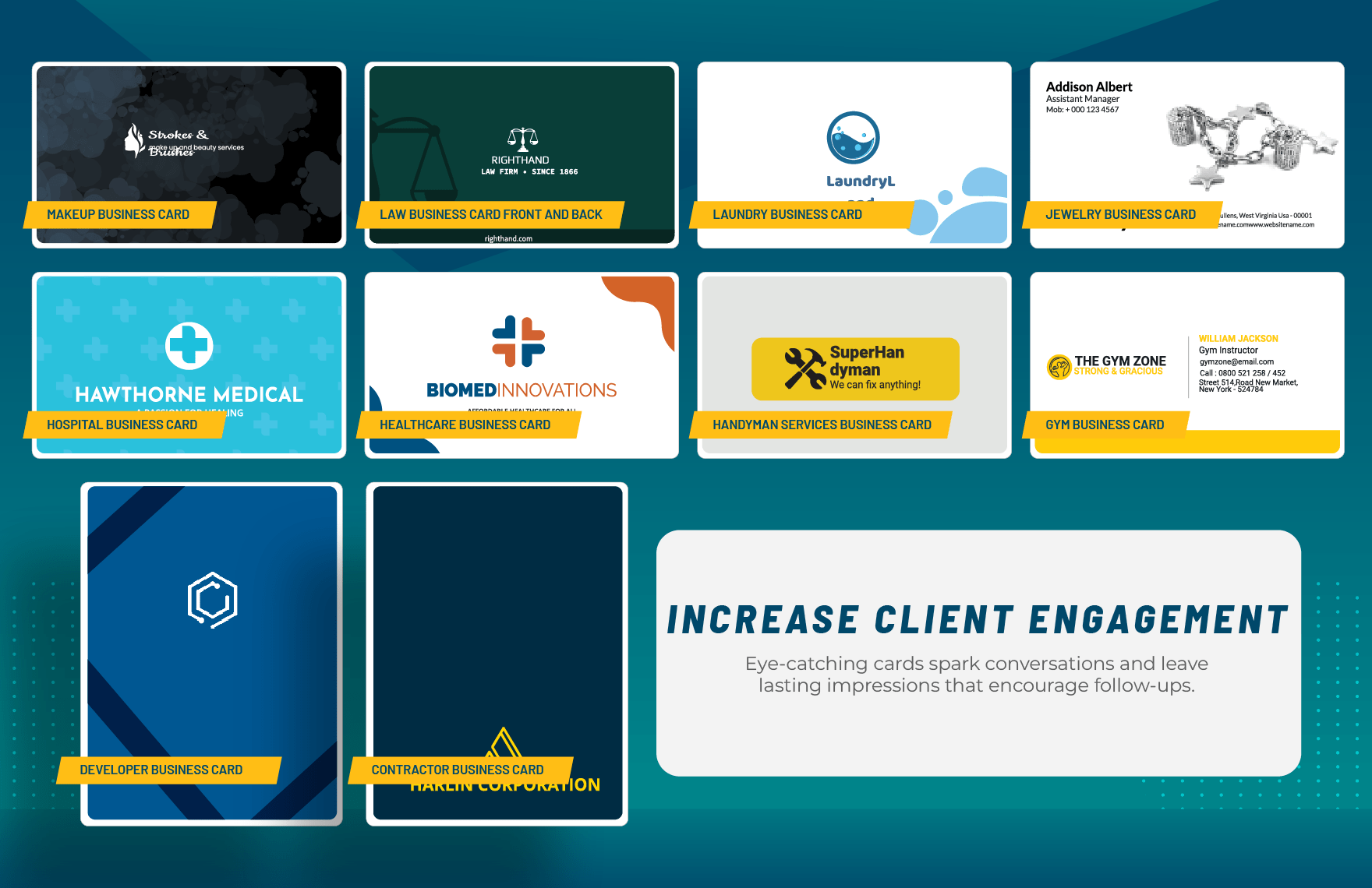 50+ Pro Business Card Design Toolkit Template Bundle