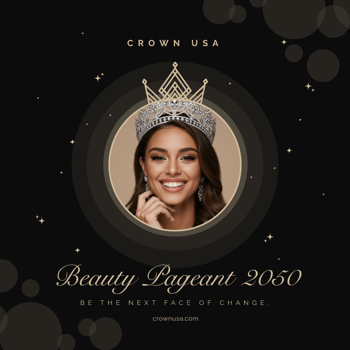 Free Beauty Pageant Instagram Ad Template to Edit Online