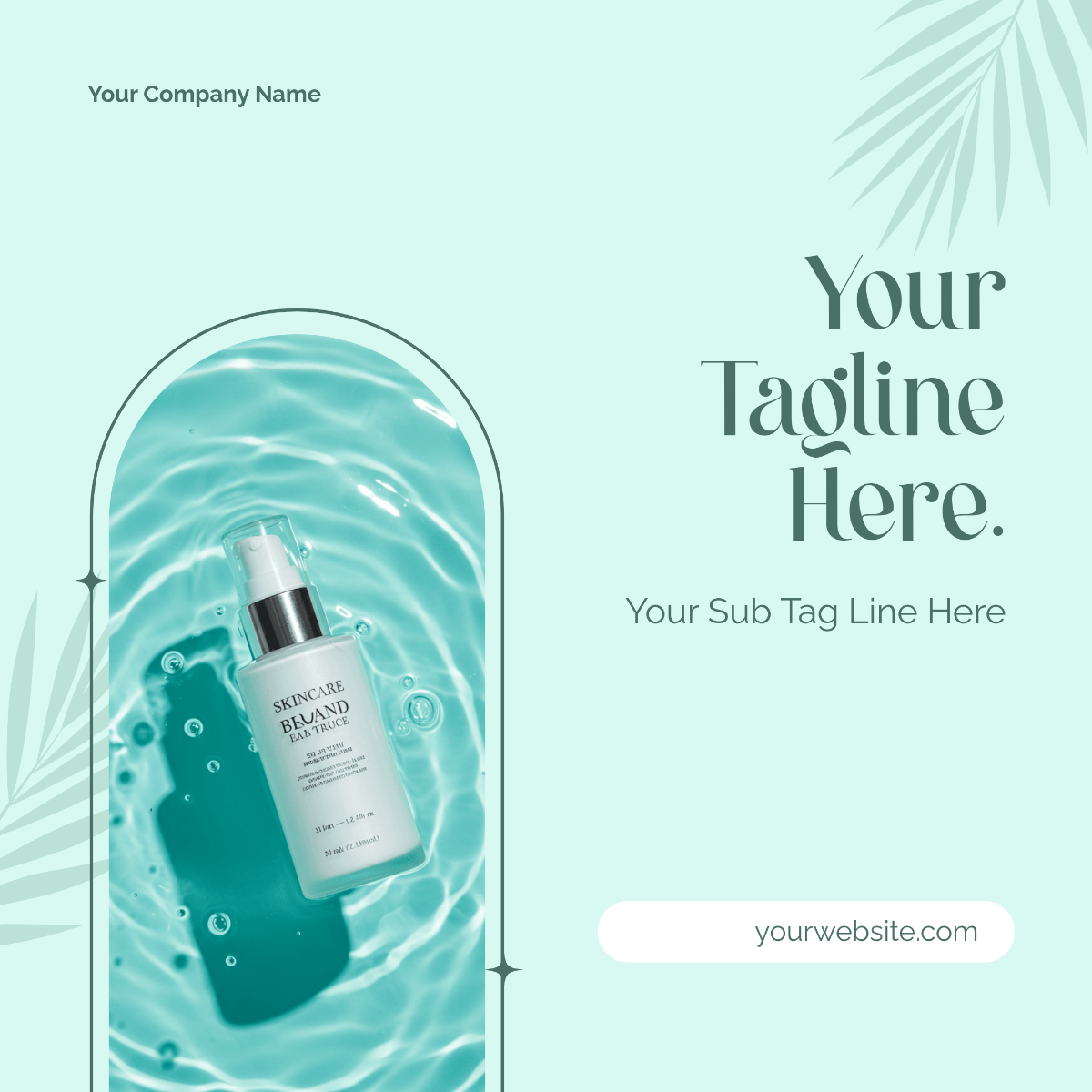 Free Blank Skincare Instagram Ad Template to Edit Online